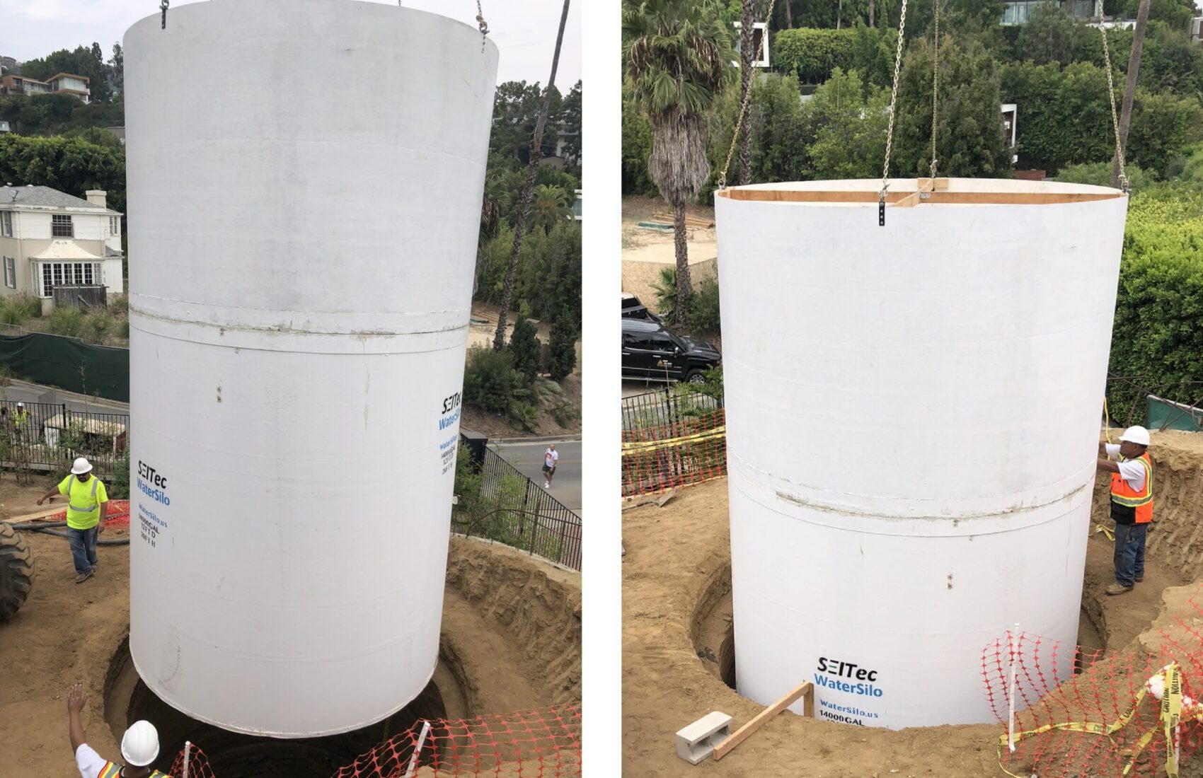 watersilo cistern tanks installation